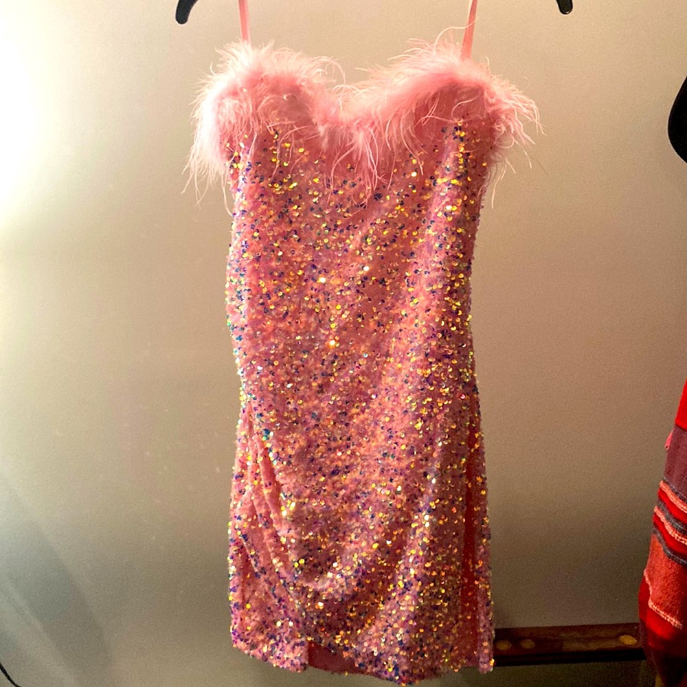 B Darling Homecoming Dress Pink